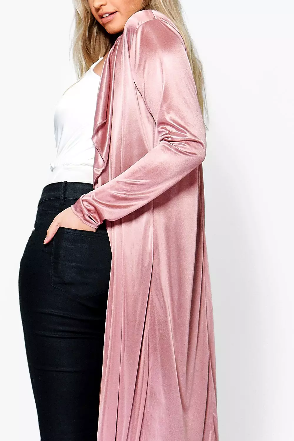 Pink hotsell satin duster